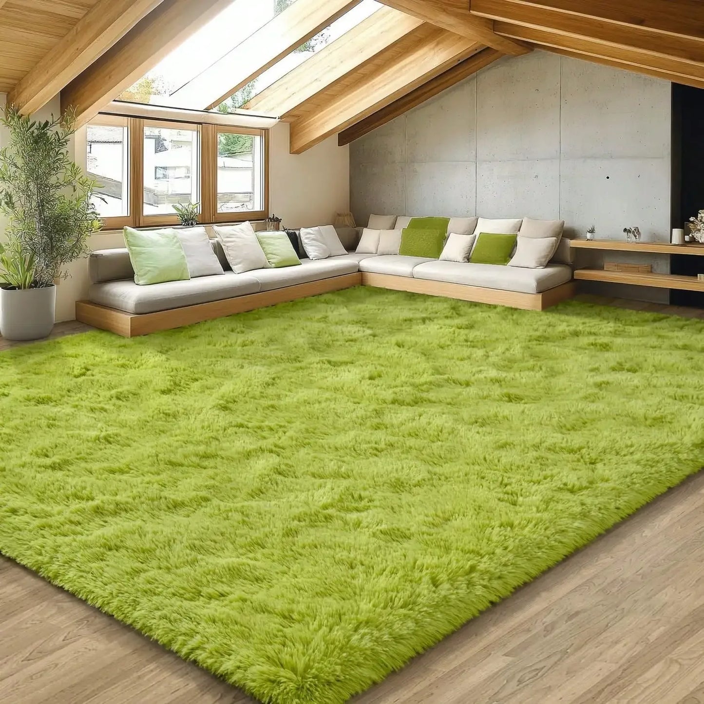 Plush And Thick Long-Pile Carpet, Super Soft And Comfortable Rug, Non-Slip