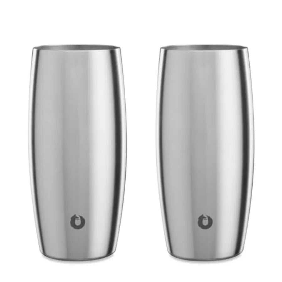 Insulated Beer Glasses, Vacuum Insulated Set of 2