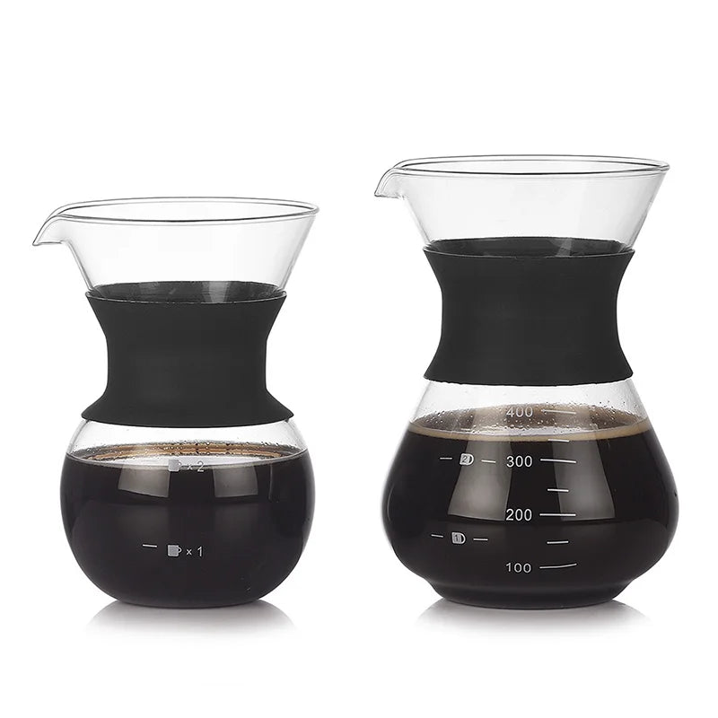 Pour Over Coffee Maker Set - Reusable Stainless Filter