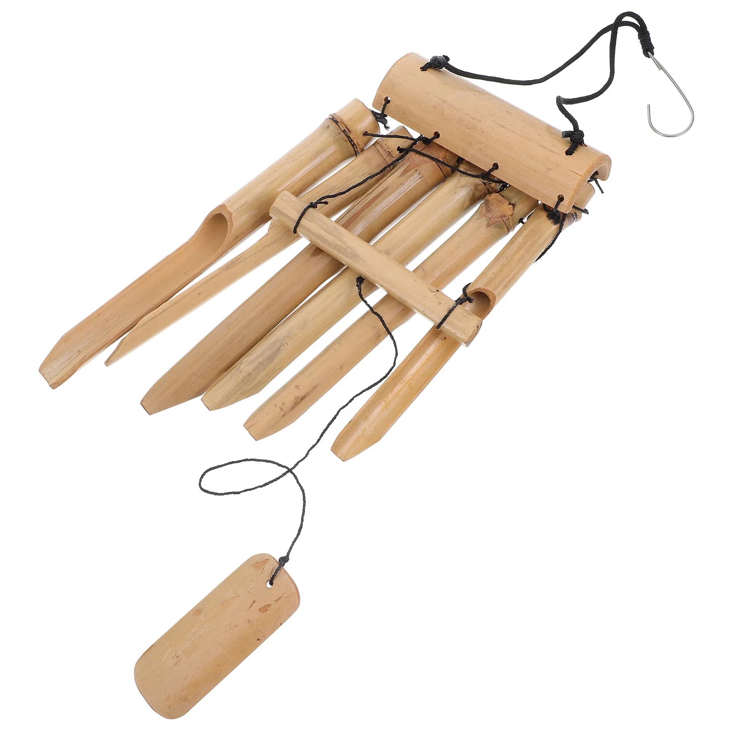 Handmade Large Bamboo Wind Chimes Wooden Deep Tone
