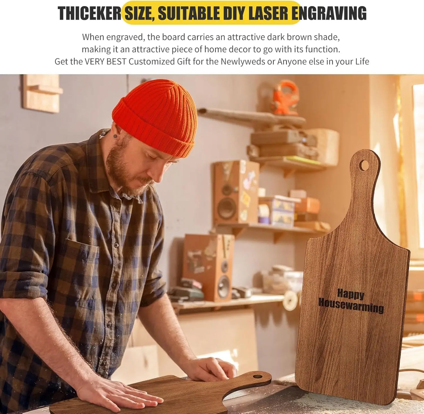 12 Pcs Bulk Wood Cutting Board, 11" x 5" Acacia Charcuterie Trays