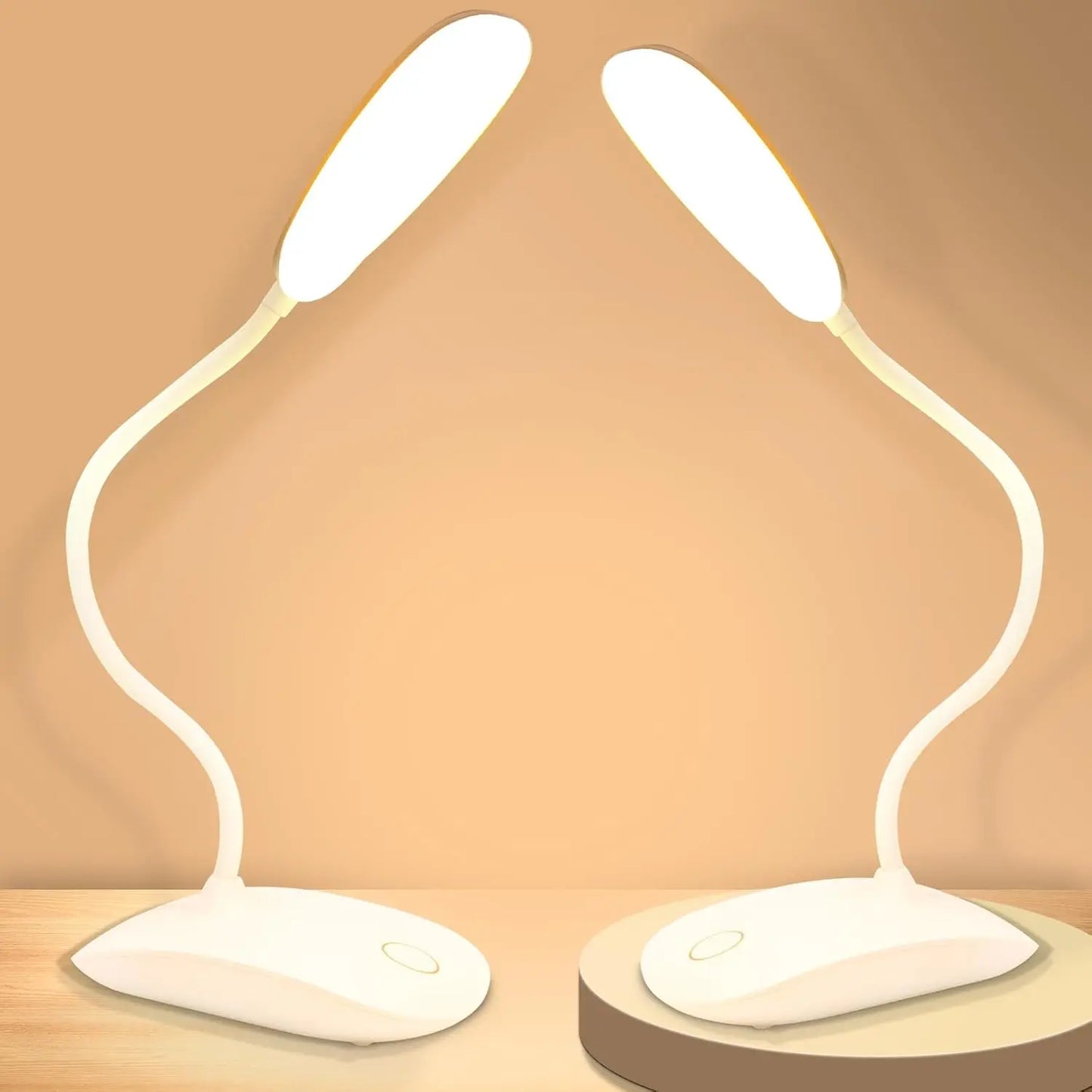 Rechargeable Touch Control Lamp, 2000mAh Built-in, Up to 30H Use,