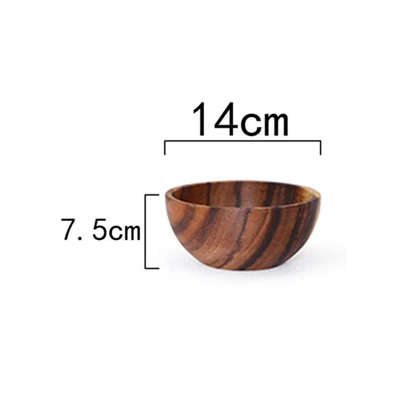 Acacia Wooden Bowl Japanese Style
