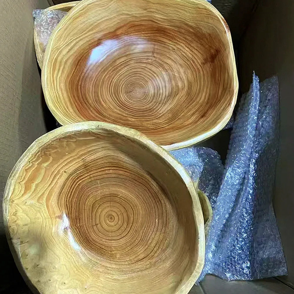 Handmade Wooden Storage Bowl, Natural Root Wood