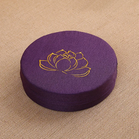 40X6CM Yoga Meditation Linen Cushion  Mat Removable Washable