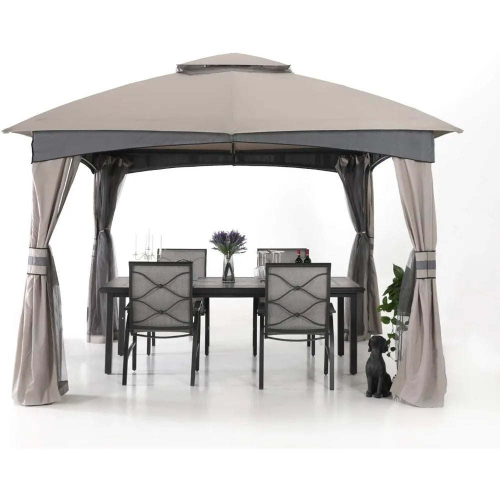 10x10 Outdoor Gazebo - with Mosquito Netting,