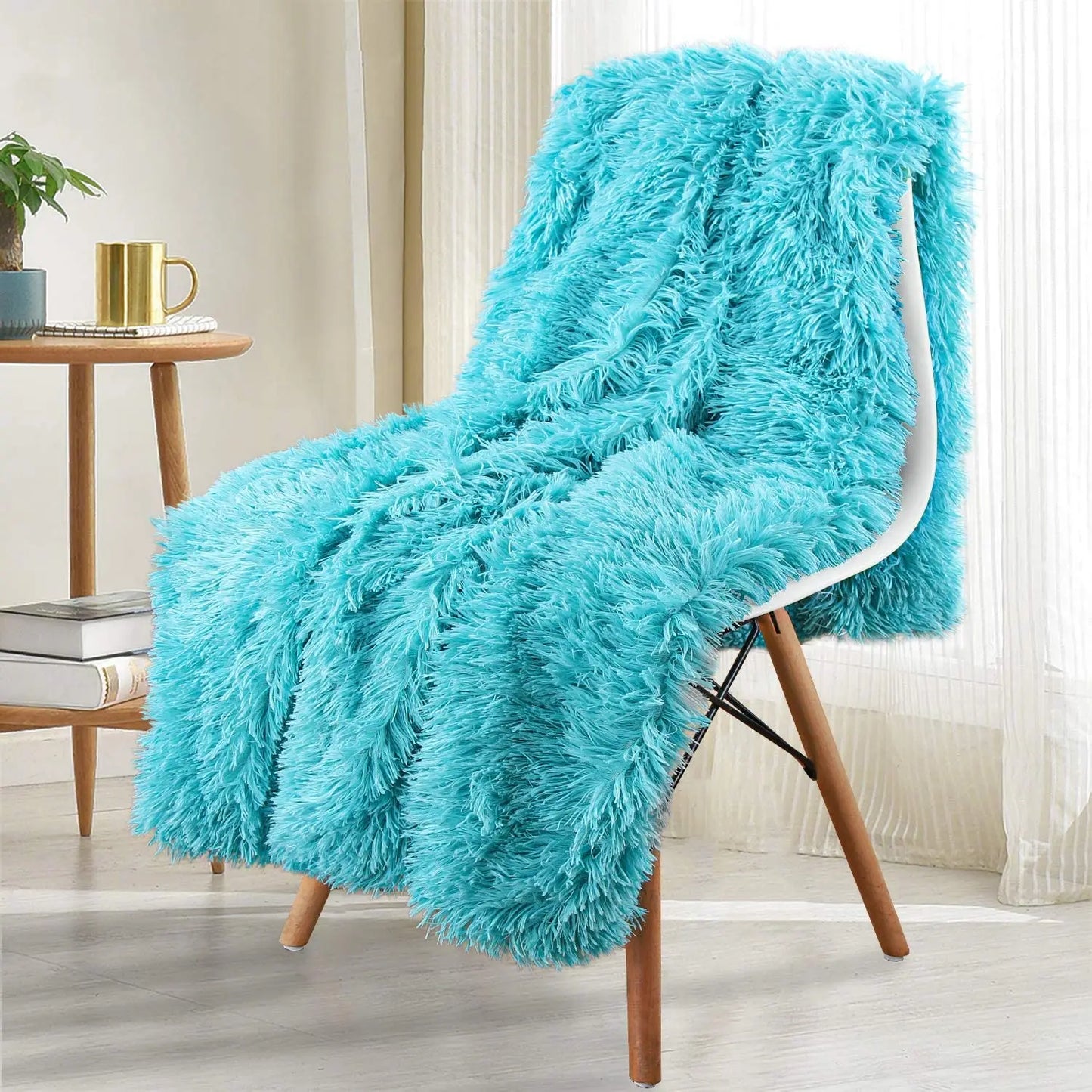 Thickened Fluffy Blanket Warm winter Double side