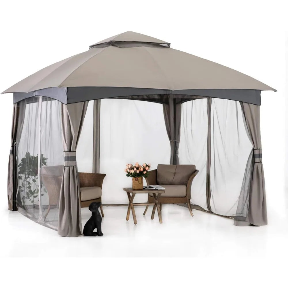10x10 Outdoor Gazebo - with Mosquito Netting,