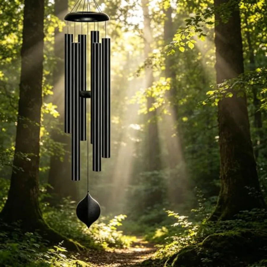 47 Inch Large Wind Chimes for Outside, 6-Tube Deep Tone Memorial Wind Chimes