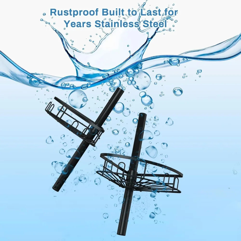 Adjustable Rustproof Shower Caddy with 4 Baskets