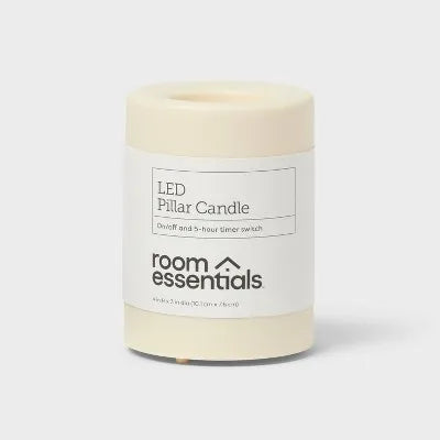 Birthday Candle Led Pillar Wax Flame