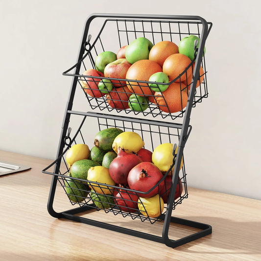 2-Tier Kitchen Fruit and Vegetable Storage Rack,