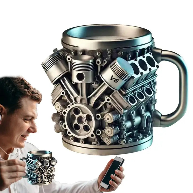 Engines Beer Mug Reusable Car Engines Cocktail Mug