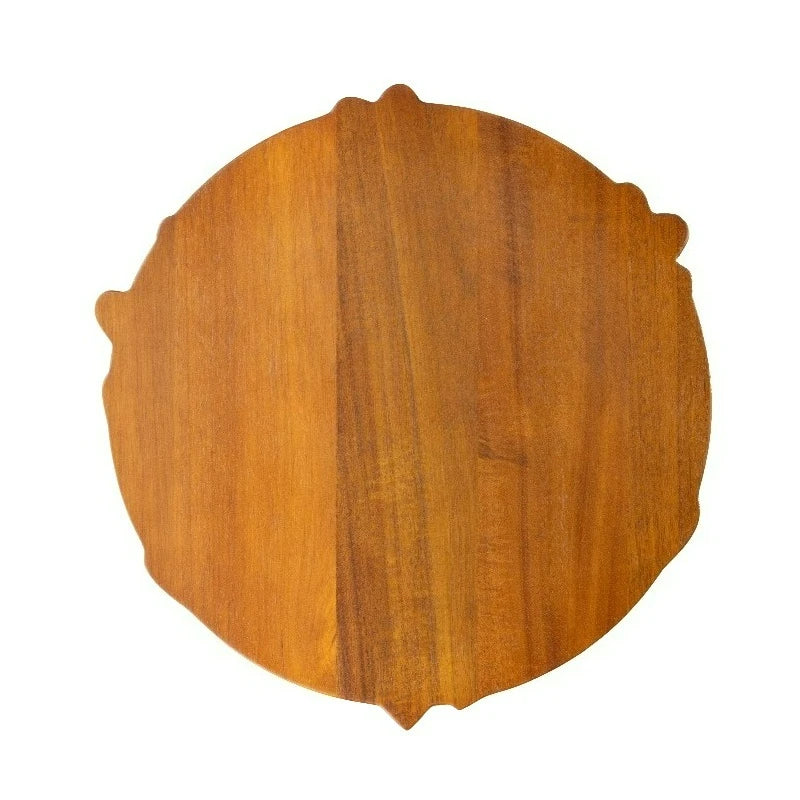 Round Wooden Charcuterie Board, Serving, 13.32 x 13.97 x 0.59 in