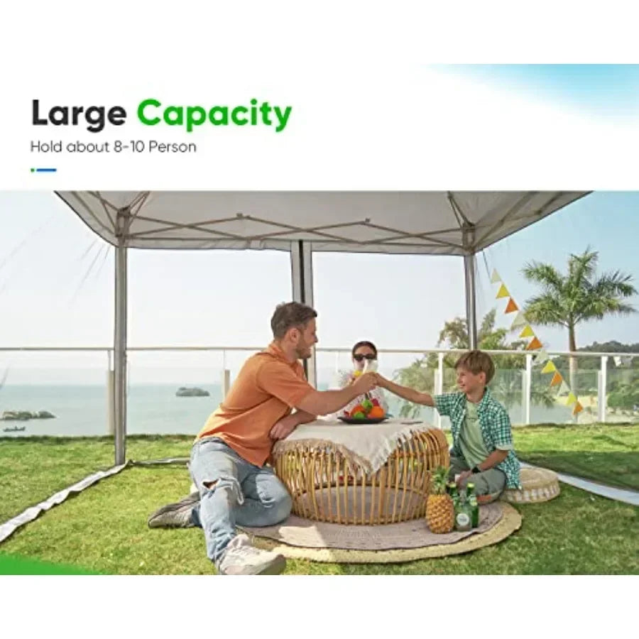 10'x10' Easy Pop up  Tent with Netting Sned Outdoor