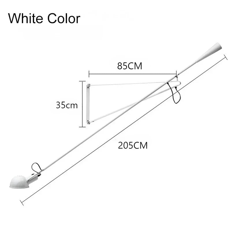 Wall Lamp LED Long Adjustable Rocker Arm