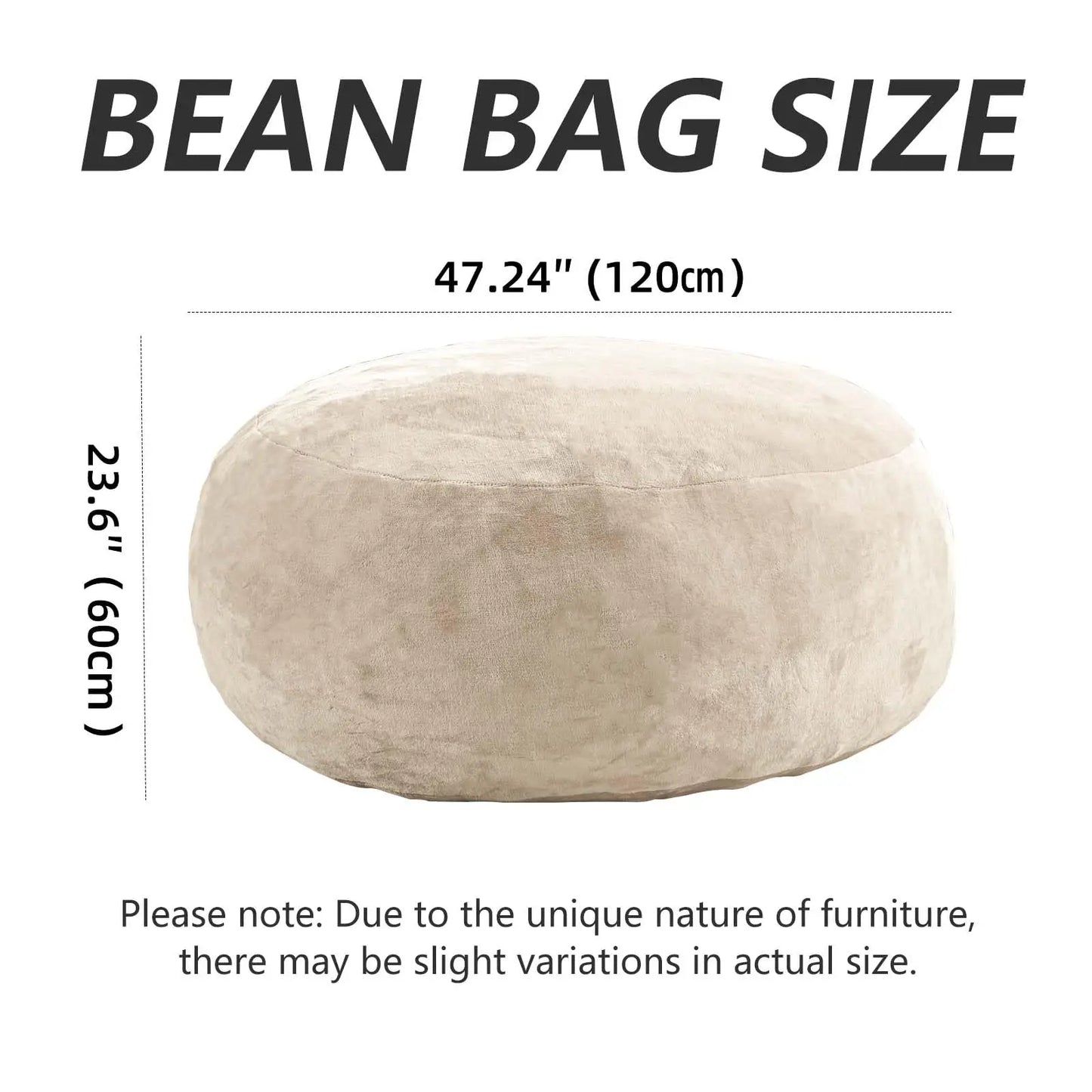 100CM×100CM×60CM, adult beanbag chair  memory foam chair, washable cover