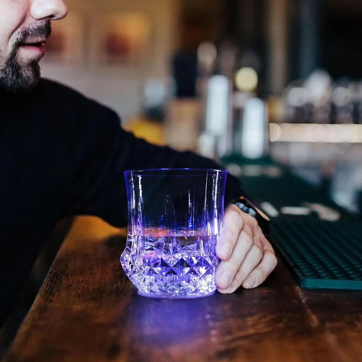 4 PCS LED Cups, Flash Light Up Cups Automatic Water Activated LED Glow