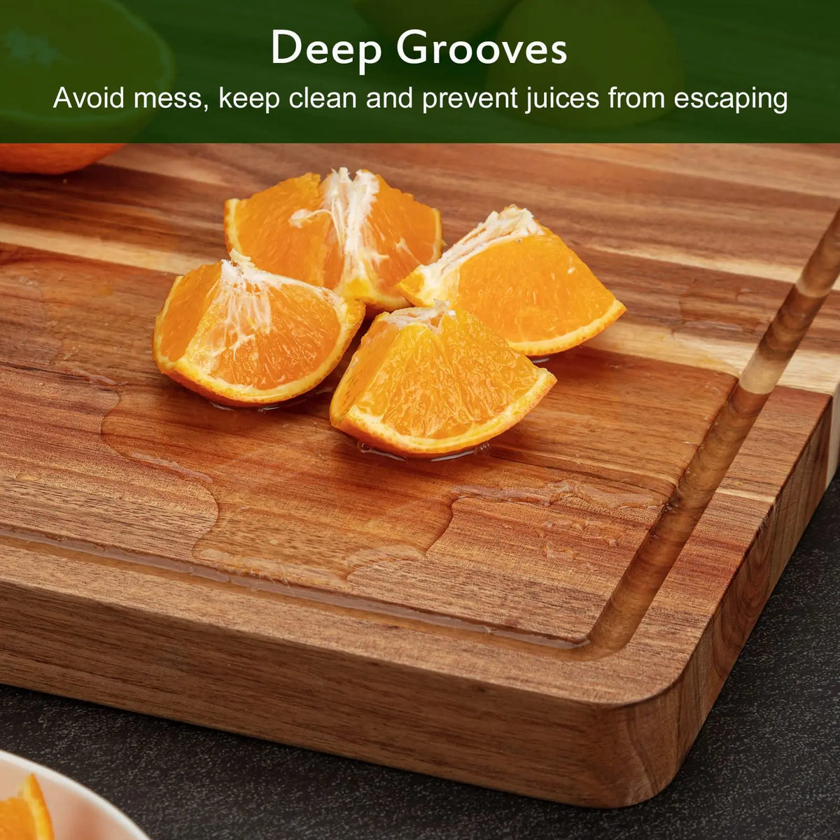 Acacia Wood Cutting Board 24x18 inch, Extra Large Charcuterie