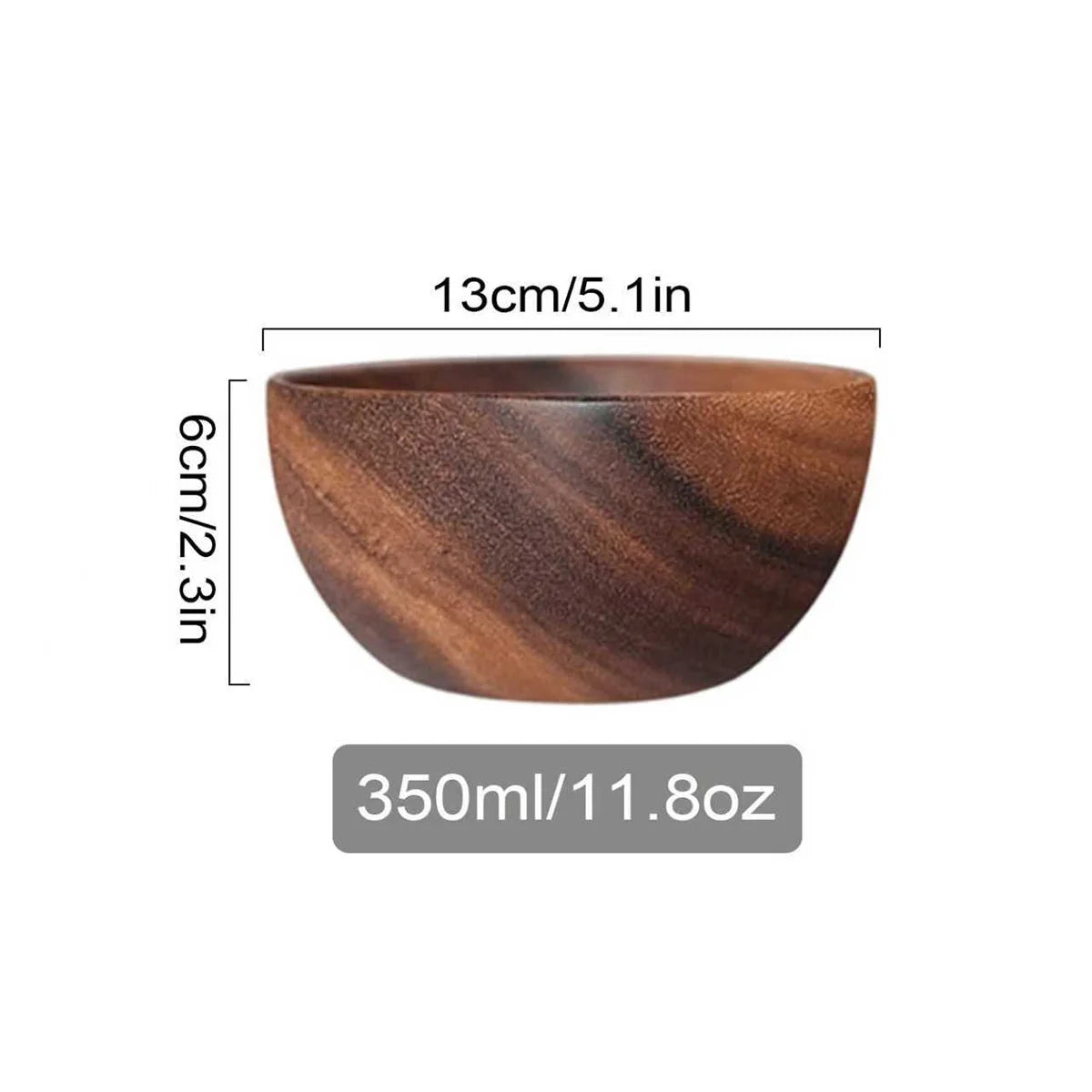 Acacia Wood Multipurpose Serving Bowl for Serving Salads, Snacks, Fruits and more