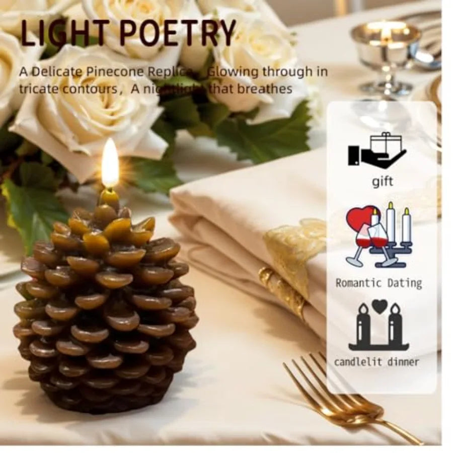 Flameless Candles, Battery Operated LED Candles with Timer