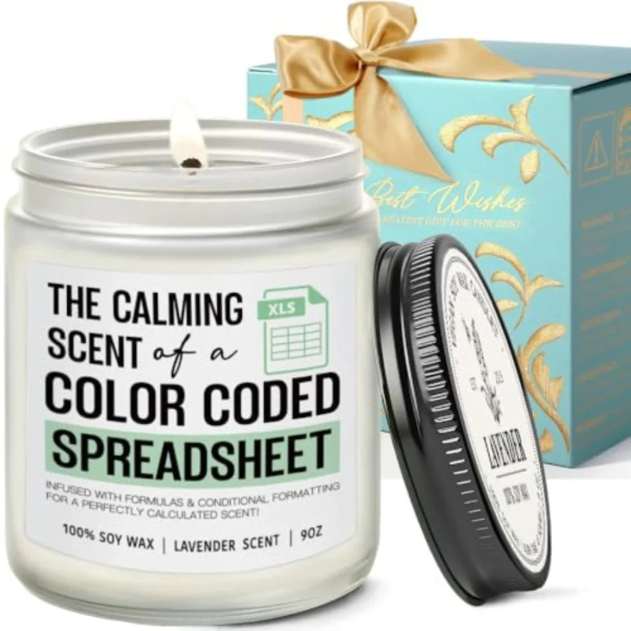 The Calming Scent of a Color Coded Spreadsheet Candle