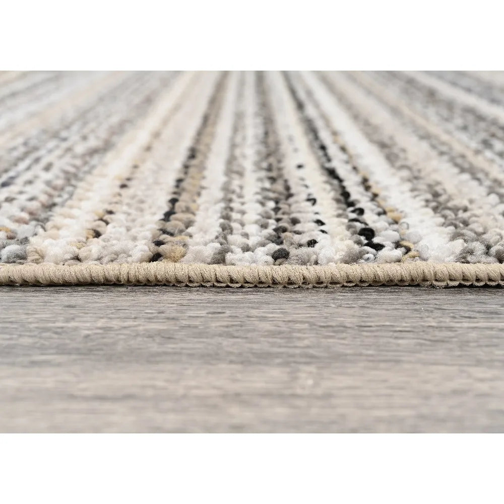 Polypropylene Assorted Earth Tones Indoor Area Rug, 20" x 54"