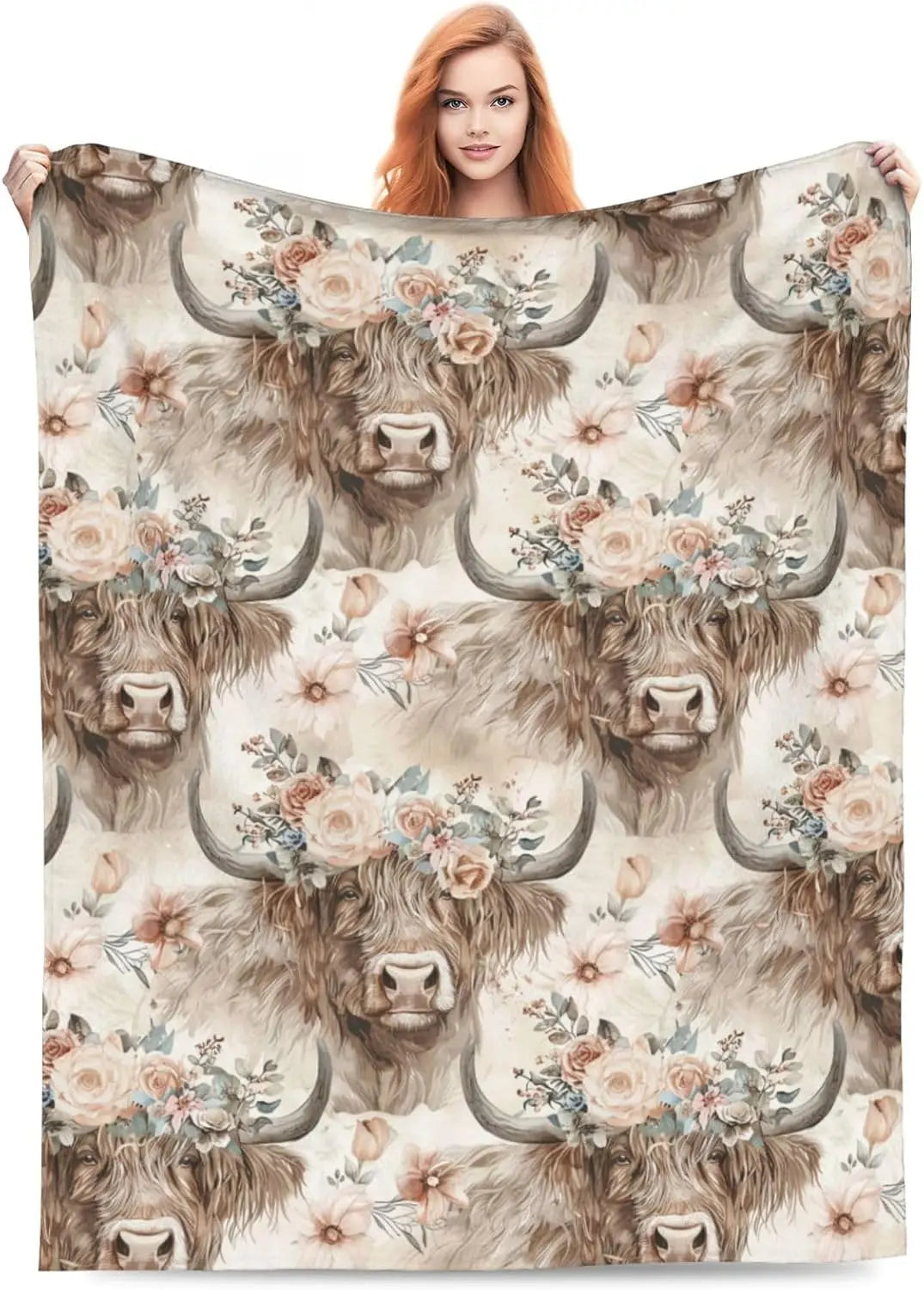 Floral Blanket Gifts  Plush Fleece Throw Blankets, Cozy Soft Warm