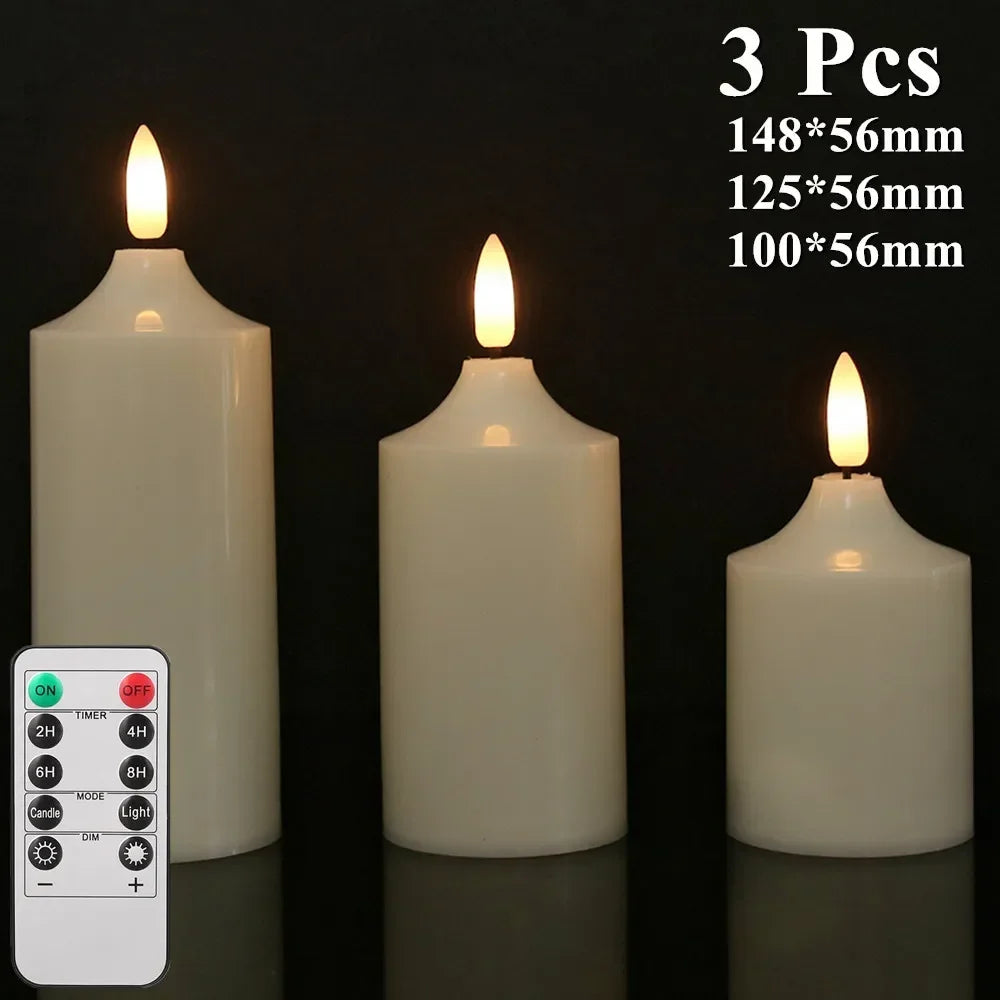 6/24Pcs Flameless LED Candles Tea Light - Battery Powered