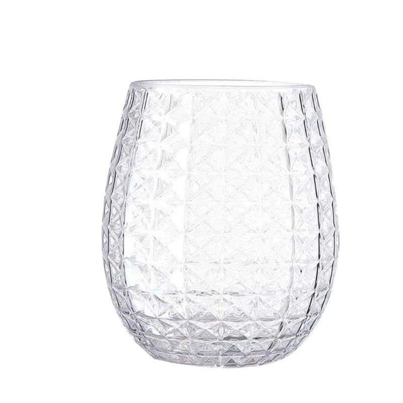 12/16oz Unbreakable Stemless Plastic Wine  Glasses