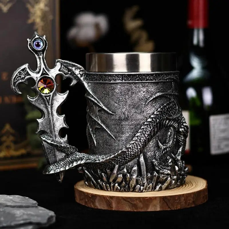 Medieval Dragon Beer Mug 600ml