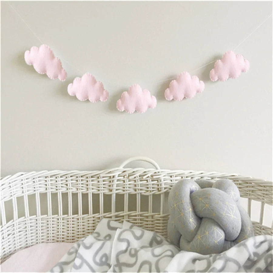 Felt Cloud Garlands String Wall Hanging