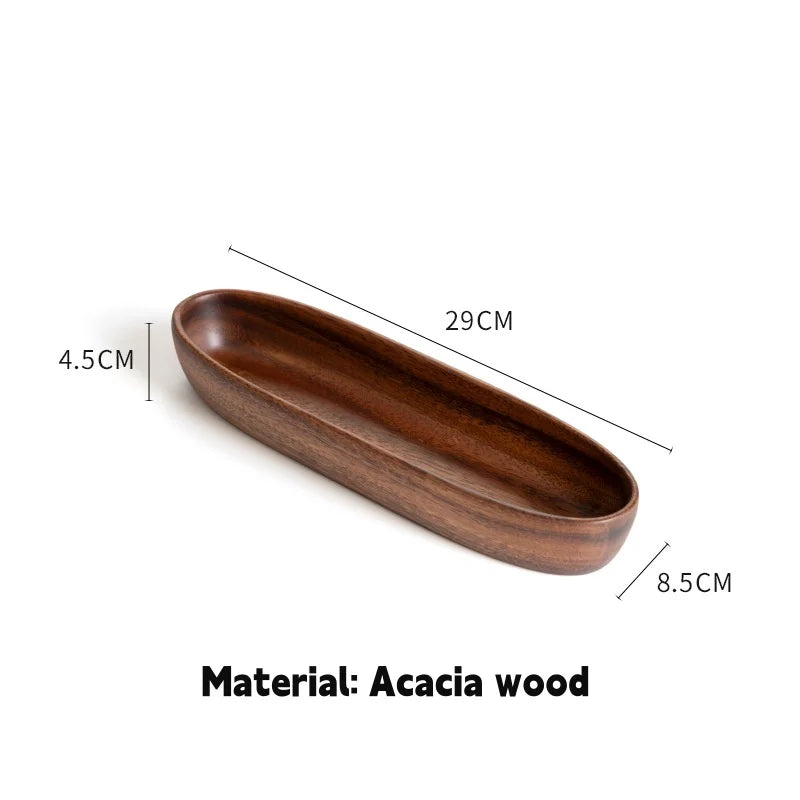 Walnut Wood Boat Shaped Bowl