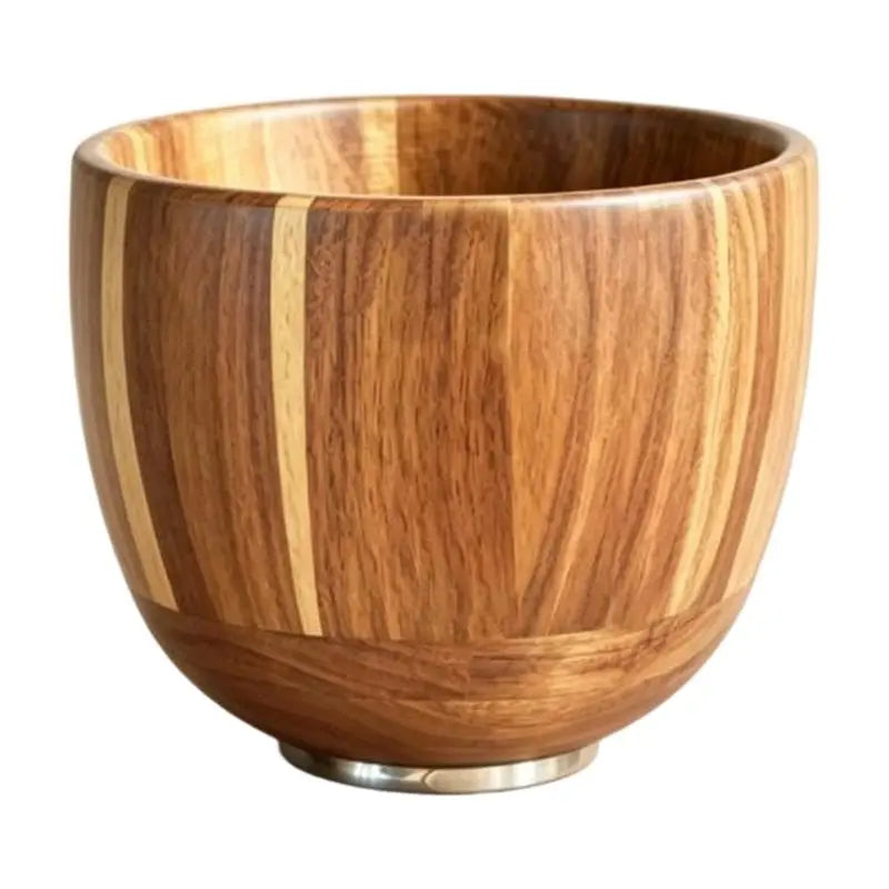 Wood Mixing Bowl 4.5& 5 QT Stand Mixers-Stainless Steel Locking Base
