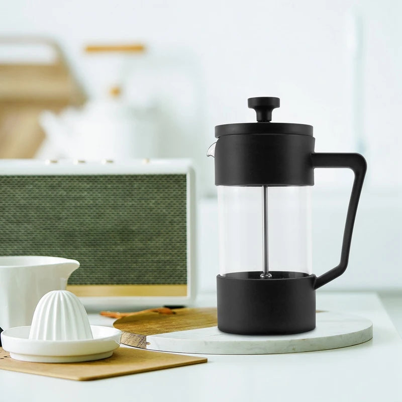 French Press Coffee & Tea Maker,  Dishwasher Safe,Black