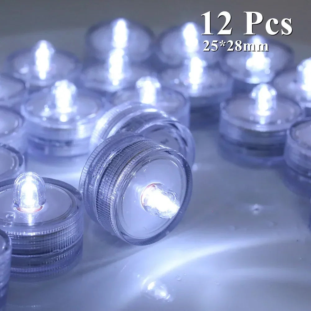 6/24Pcs Flameless LED Candles Tea Light - Battery Powered