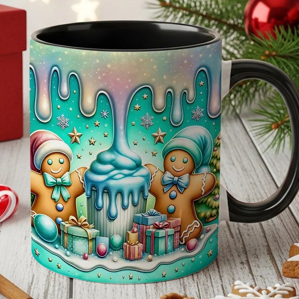 1pc Gingerbread for Man & Icing Ceramic Coffee Mug