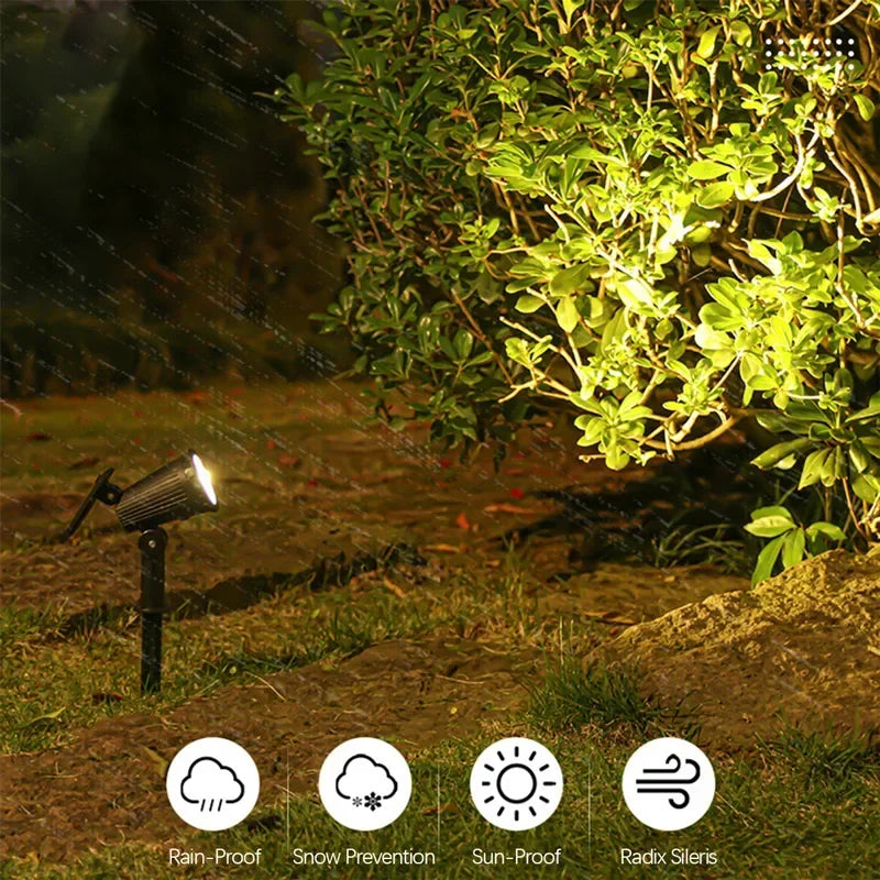 9 LED Solar Spot Light Outdoor Waterproof