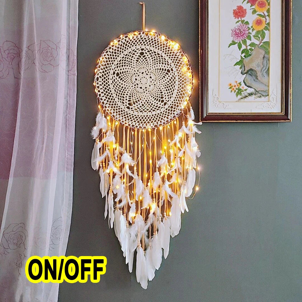 big dream catcher hanging/light decoration