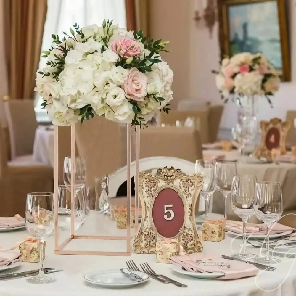 15.7inch Gold Wedding Table Centerpiece, 5PCS