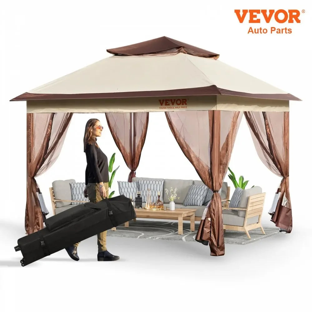 Portable Patio Gazebo Waterproof Collapsible Canopy Party Tent