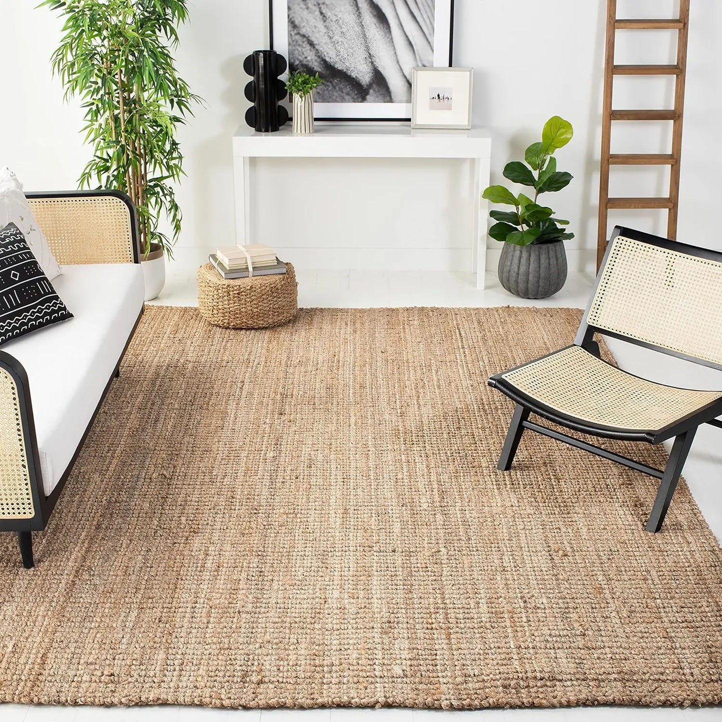 Natural Fiber Collection Area Rug - 6' x 9',  Handmade Jute