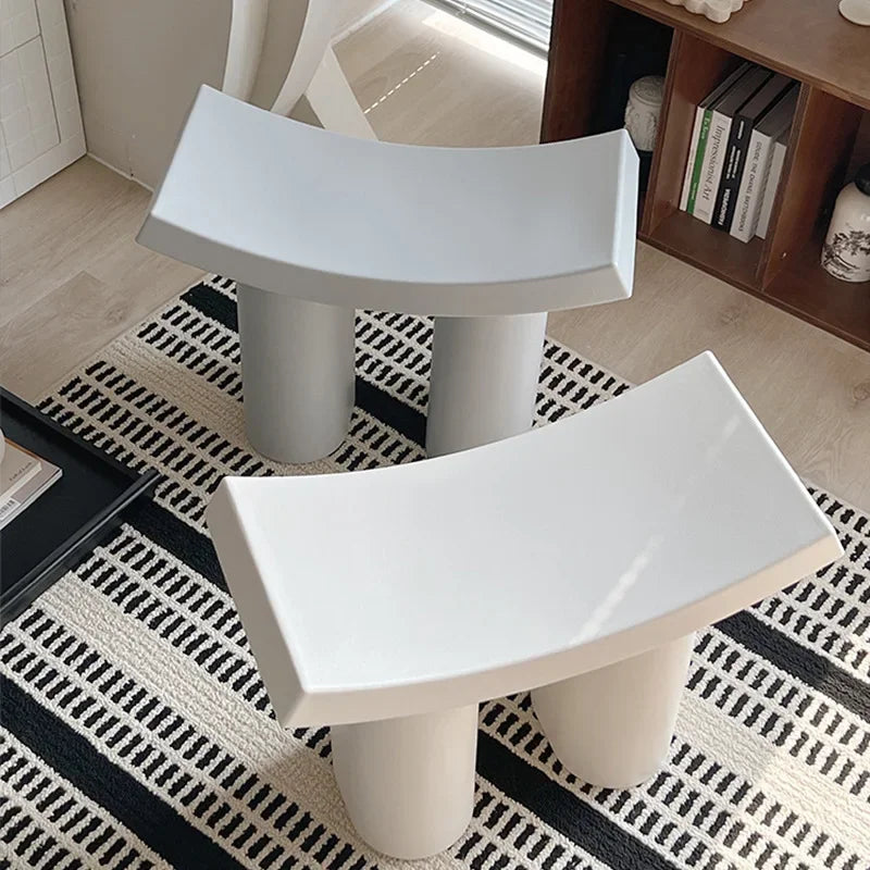 Plastic Nordic Stools  Pouf