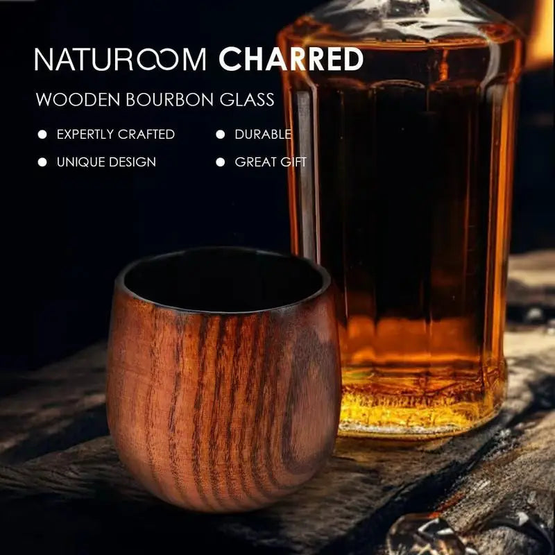 350ML Whiskey Enhancing Wooden Tumbler Wooden Old Fashioned