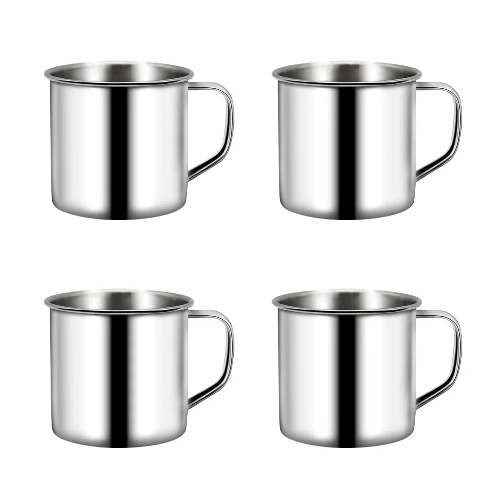 220ML/200ML 10-1PC Metal  Mug Cup Stainless Steel