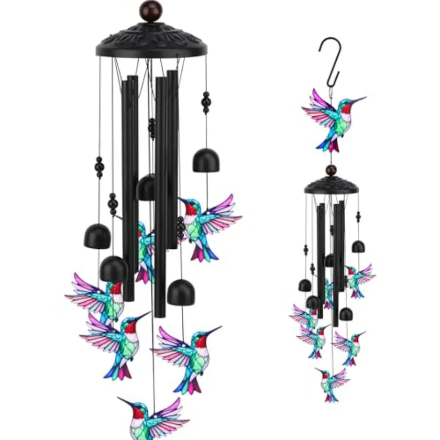 Hummingbird Wind Chimes Metal Wind Chimes Outdoor