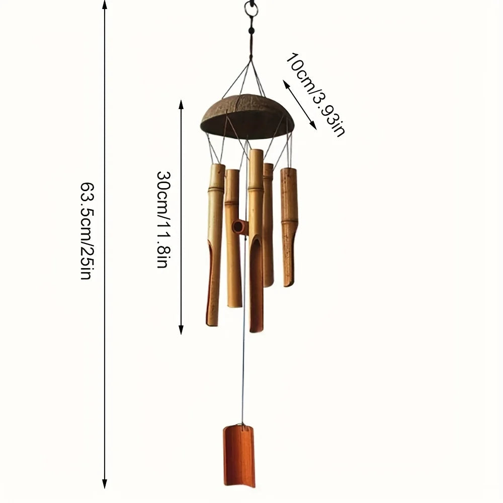 63.5cm Garden Bamboo Wind Chimes
