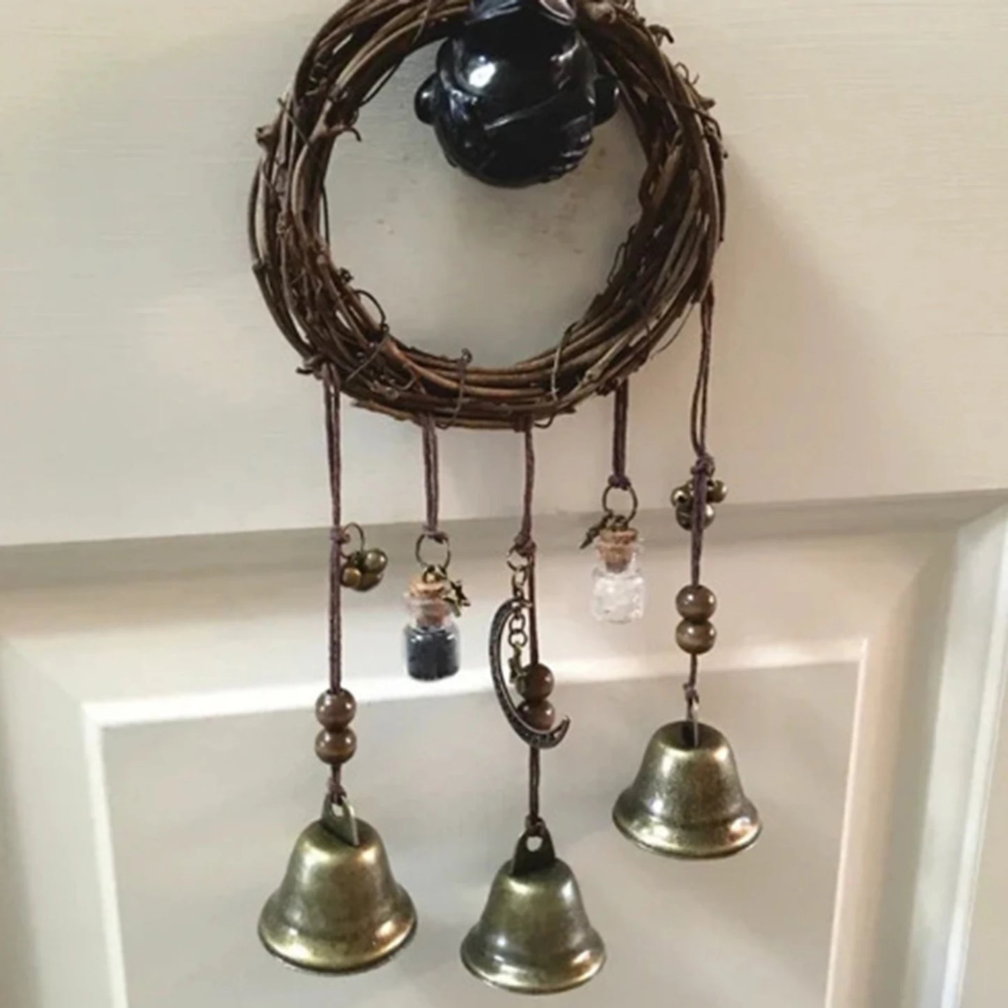 2PCS Handmade Hanging Witch Bell  Wind Chime