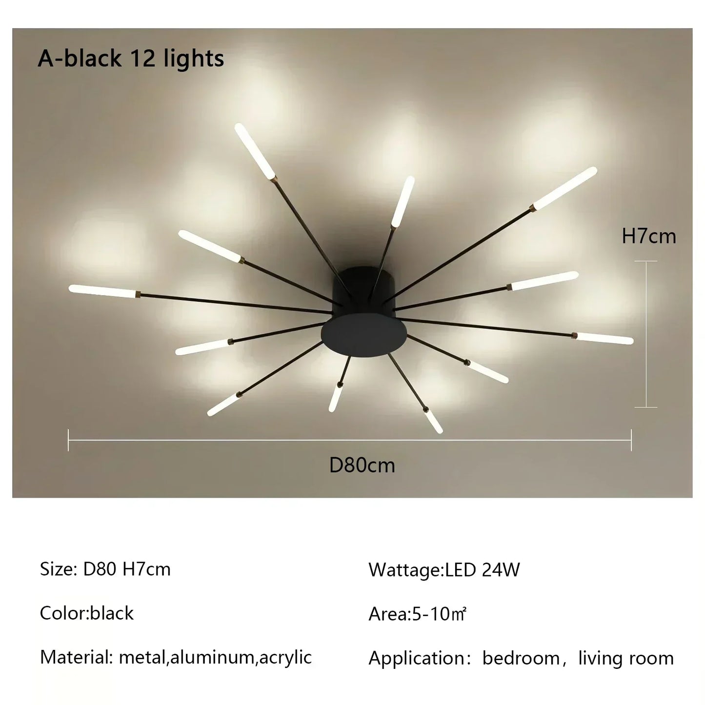 Modern Firework Led Chandeliers Lighting