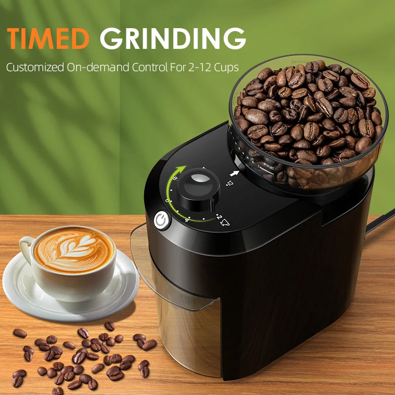 Electric Burr Coffee Grinder 28 Precise Setting 220V/120V